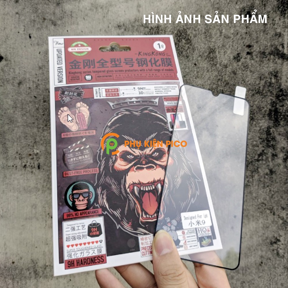 Kính cường lực Mi 9 chính hãng KingKong WK full màn hình – Dán màn hình Xiaomi Mi 9
