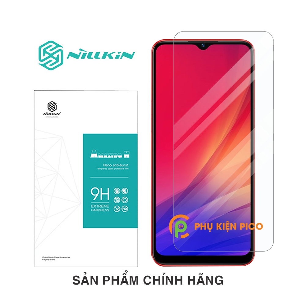 Kính cường lực Realme C3 chính hãng Nillkin Amazing H chống trầy xước – Dán màn hình Realme C3