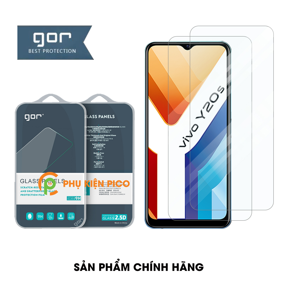 Cường lực Vivo Y20S chính hãng Gor độ cứng 9H chống trầy xước – Dán màn hình Vivo Y20S