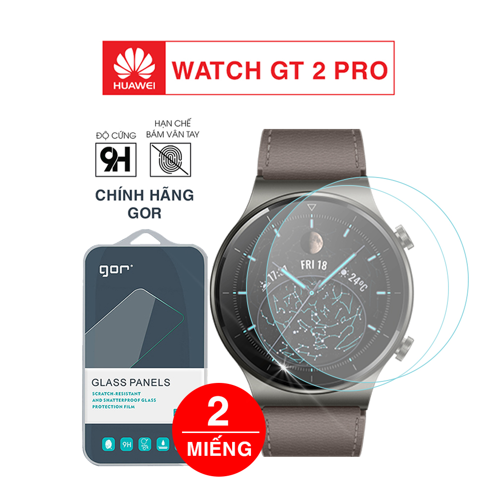 Cường lực Huawei GT 2 Pro chính hãng Gor bộ 3 miếng bảo vệ đồng hồ – Dán màn hình Huawei Watch GT 2 Pro