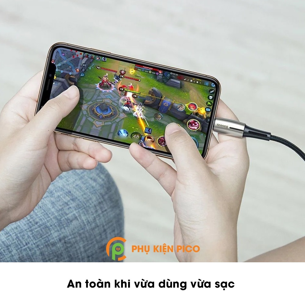 Cáp chuyển đổi Type C to Lightning dành cho Iphone 12 Pro chính hãng Baseus sạc nhanh 18W, dài 1.3m – Cáp sạc nhanh