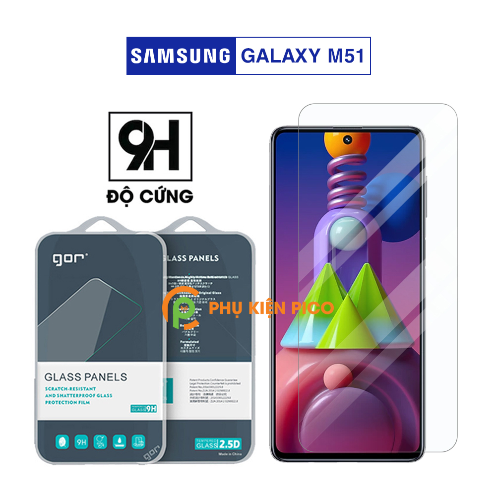 Cường lực Samsung M51 chính hãng Gor độ cứng 9H chống trầy xước – Dán màn hình Samsung Galaxy M51