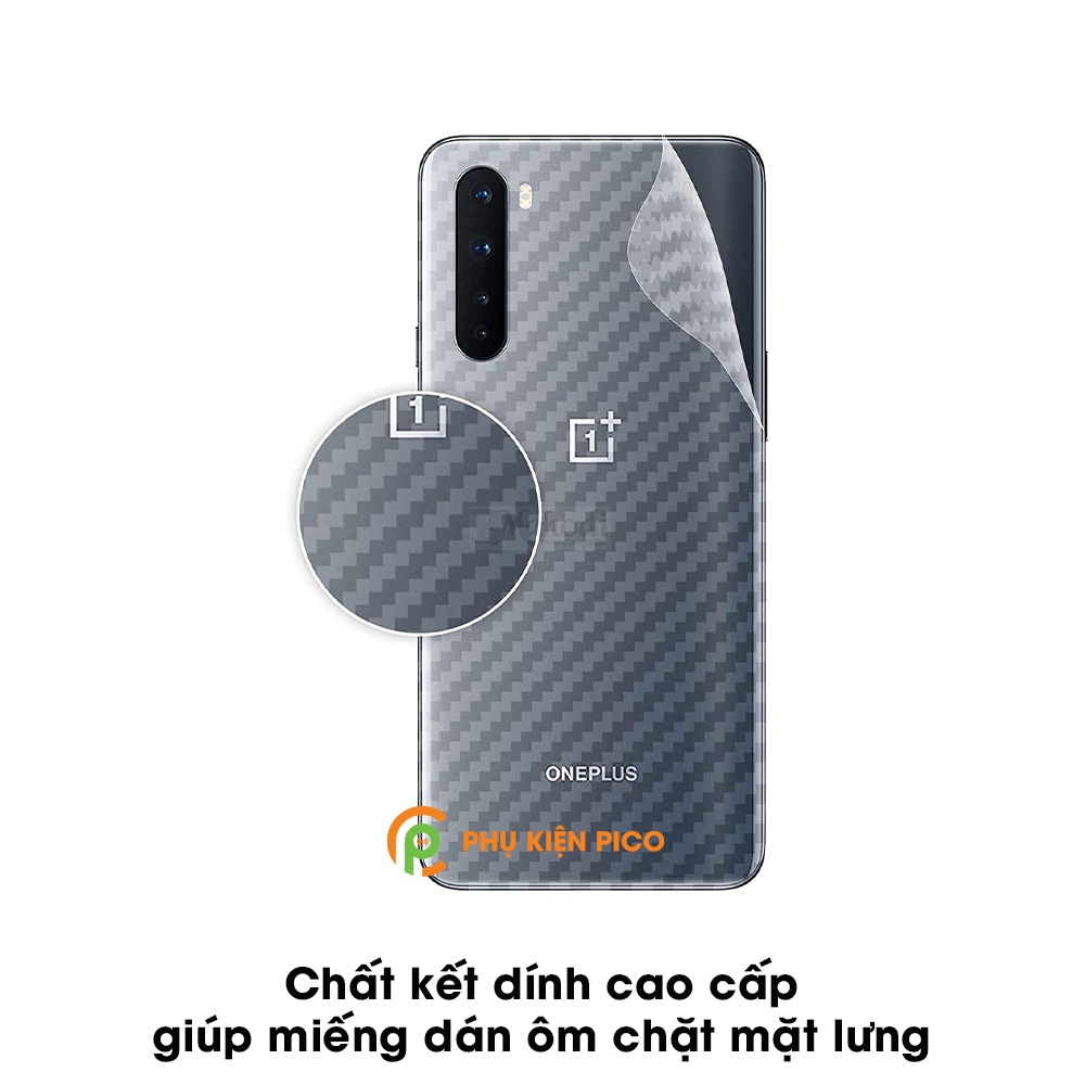 Dán lưng Oneplus Nord vân Carbon 3D tản nhiệt tốt – Dán lưng vân Carbon Oneplus Nord