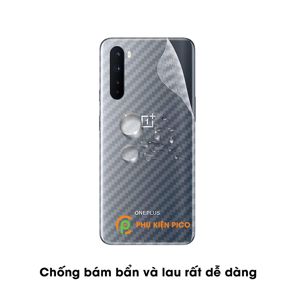 Dán lưng Oneplus Nord vân Carbon 3D tản nhiệt tốt – Dán lưng vân Carbon Oneplus Nord