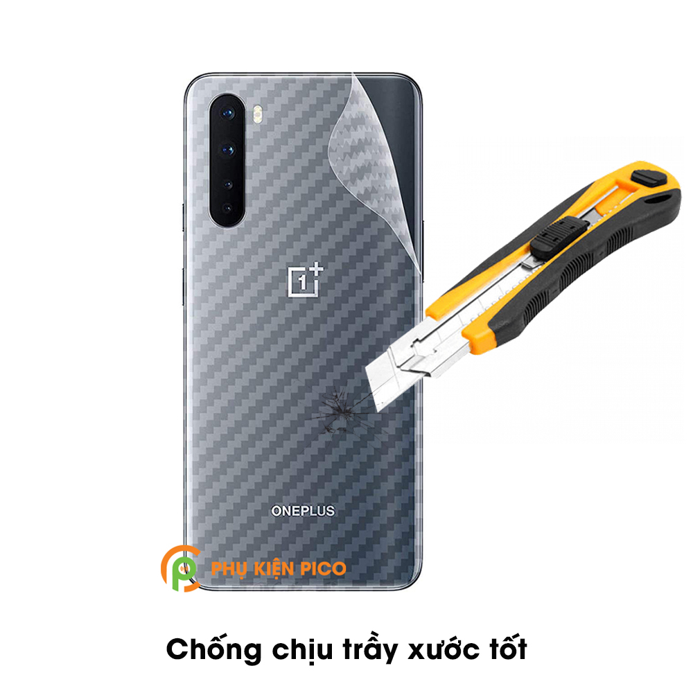 Dán lưng Oneplus Nord vân Carbon 3D tản nhiệt tốt – Dán lưng vân Carbon Oneplus Nord