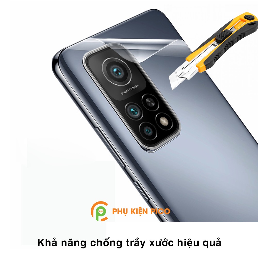 Dán màn hình Mi 10T Pro và Dán lưng Mi 10T Pro PPF cao cấp dẻo trong suốt và Cường lực camera Xiaomi Mi 10T Pro – Combo 3