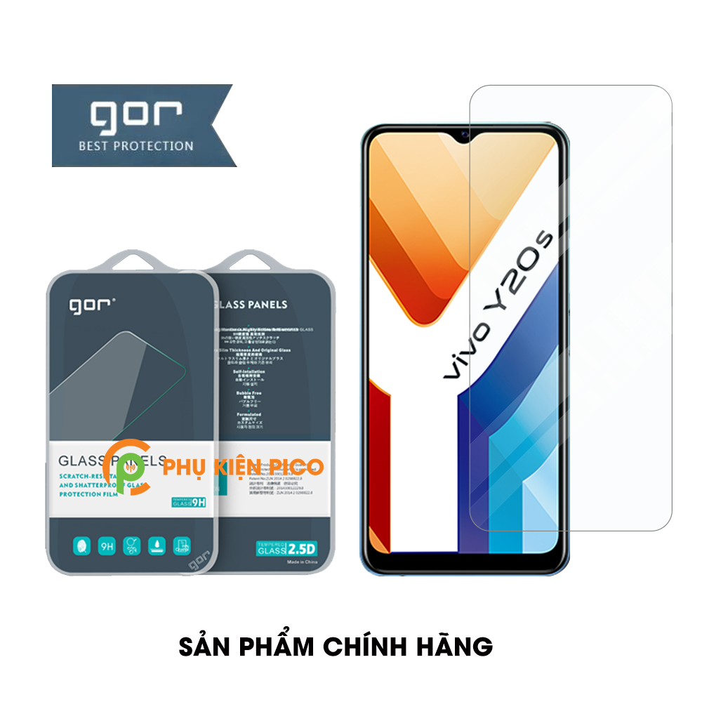 Cường lực Vivo Y20S chính hãng Gor độ cứng 9H chống trầy xước – Dán màn hình Vivo Y20S