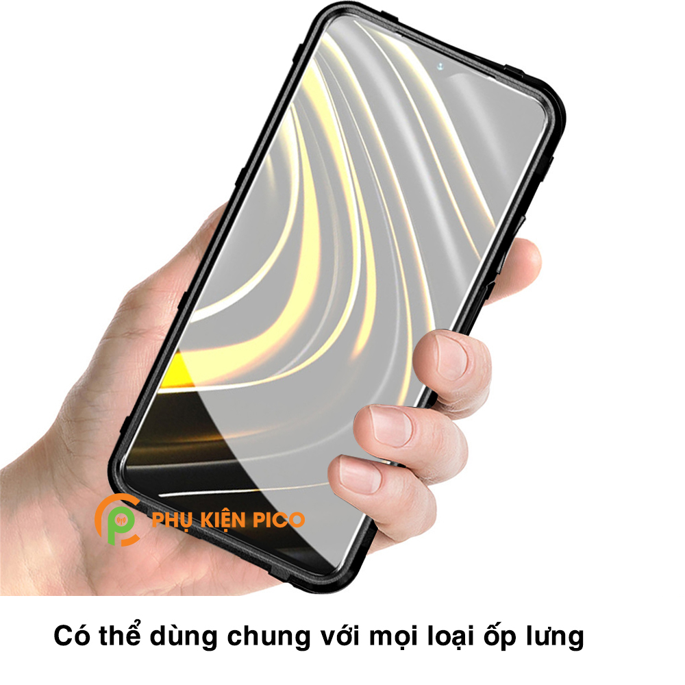 Kính cường lực Poco M3 full màn hình chính hãng Gor dùng chung với mọi loại ốp lưng