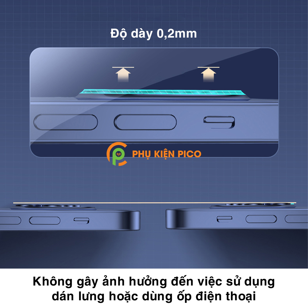 Cường lực camera Iphone 12 Pro Max full cụm camera độ cứng 9H