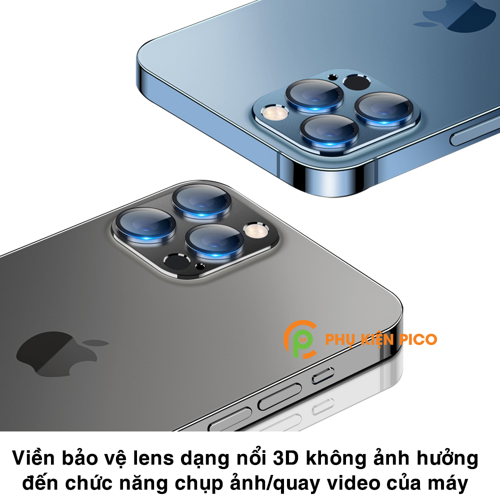 Khung kim loại bảo vệ camera Iphone 12 Pro Max kèm kính cường lực chính hãng Hoco chống trầy xước – Khung bảo vệ cụm camera Iphone 12 Pro Max