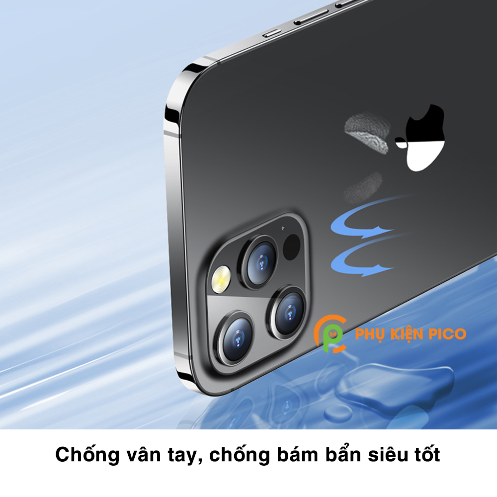 Khung kim loại bảo vệ camera Iphone 12 Pro Max kèm kính cường lực chính hãng Hoco chống trầy xước – Khung bảo vệ cụm camera Iphone 12 Pro Max