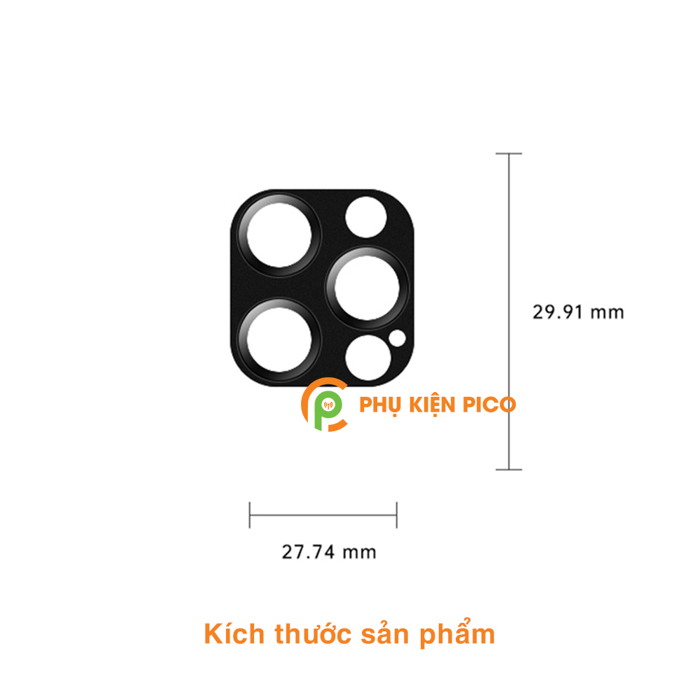 Khung kim loại bảo vệ camera Iphone 12 Pro Max kèm kính cường lực chính hãng Hoco chống trầy xước – Khung bảo vệ cụm camera Iphone 12 Pro Max