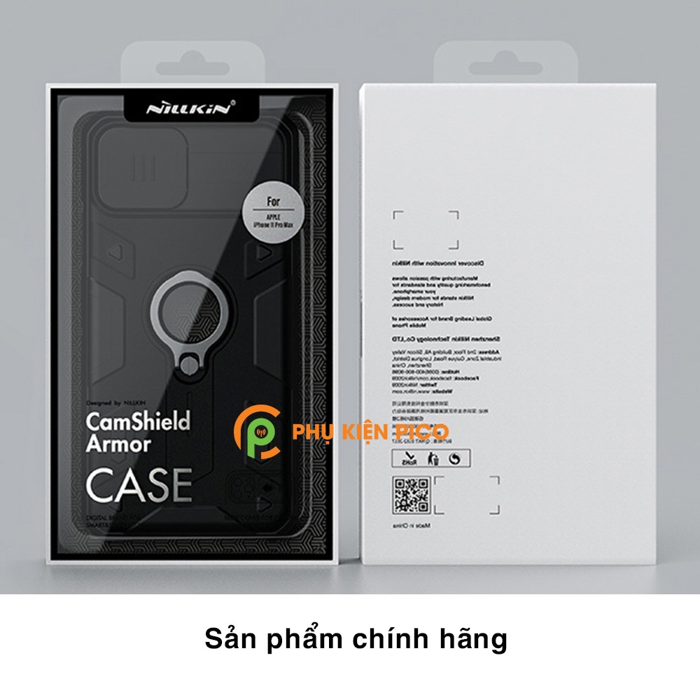 Ốp lưng chống sốc iPhone 11 chính hãng Nillkin có nắp trượt bảo vệ camera sau - Ốp điện thoại iPhone 11