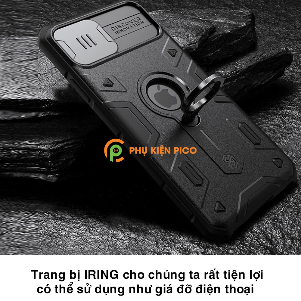 Ốp lưng chống sốc iPhone 11 chính hãng Nillkin có nắp trượt bảo vệ camera sau - Ốp điện thoại iPhone 11