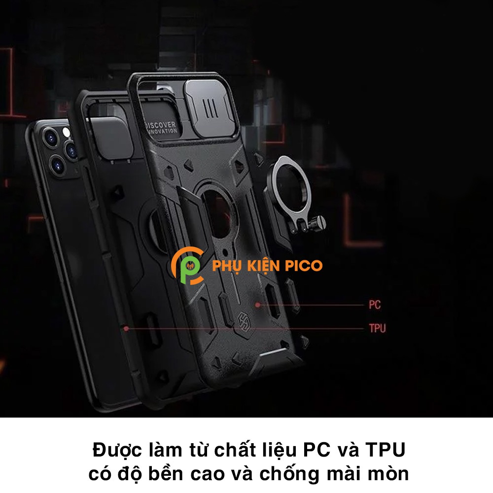 Ốp lưng chống sốc iPhone 11 chính hãng Nillkin có nắp trượt bảo vệ camera sau - Ốp điện thoại iPhone 11