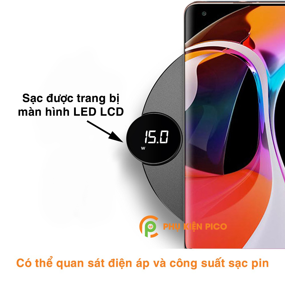 Đế sạc nhanh không dây Xiaomi Mi 10 / Mi 10 Ultra / Mi 9 15W chính hãng Baseus chuẩn Qi – Cốc sạc Xiaomi