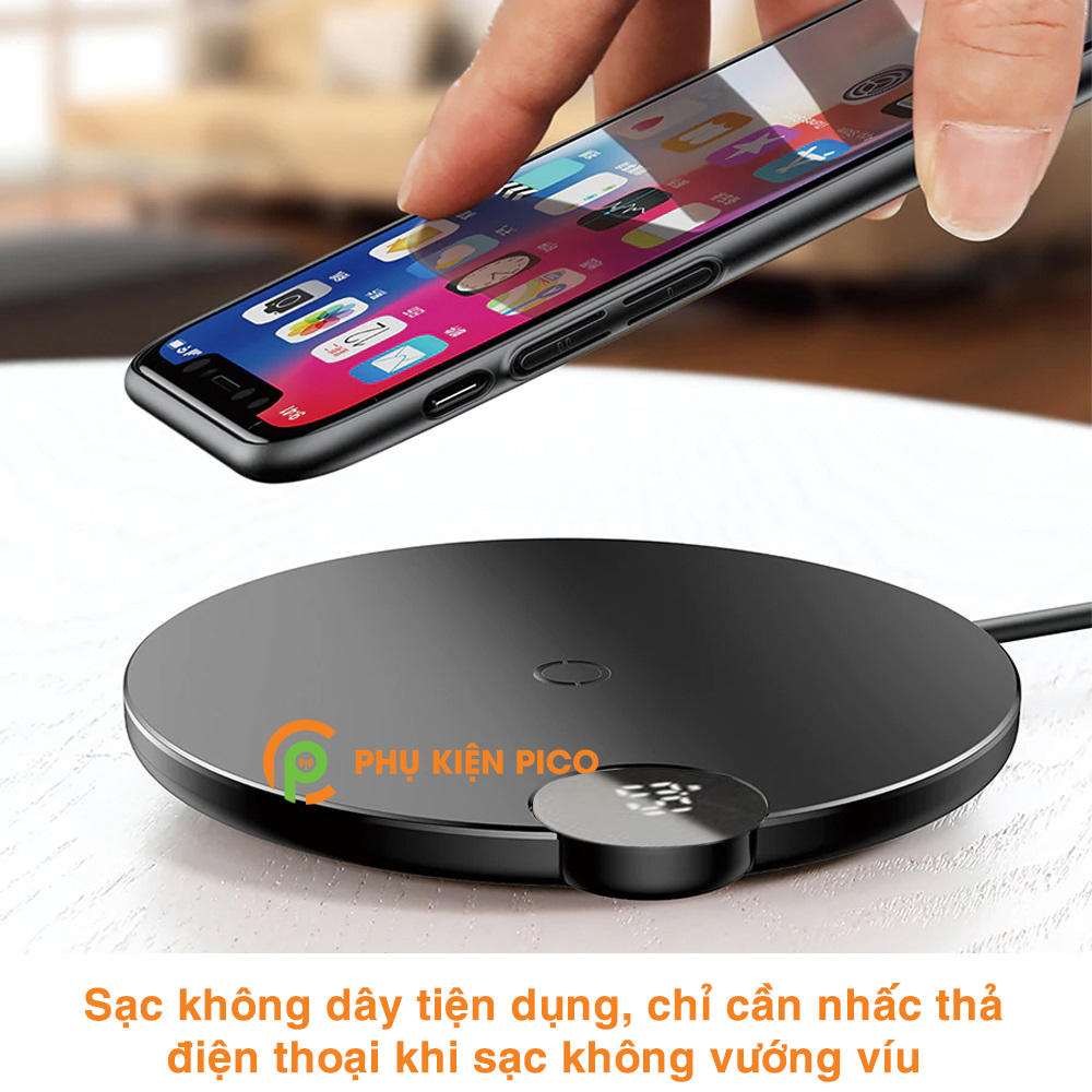 Đế sạc nhanh không dây Xiaomi Mi 10 / Mi 10 Ultra / Mi 9 15W chính hãng Baseus chuẩn Qi – Cốc sạc Xiaomi