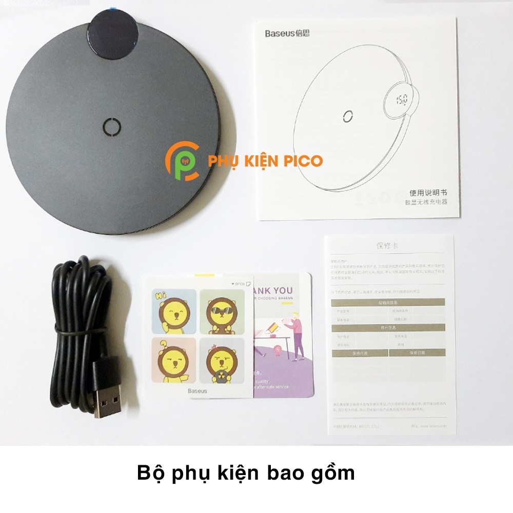 Đế sạc nhanh không dây Xiaomi Mi 10 / Mi 10 Ultra / Mi 9 15W chính hãng Baseus chuẩn Qi – Cốc sạc Xiaomi