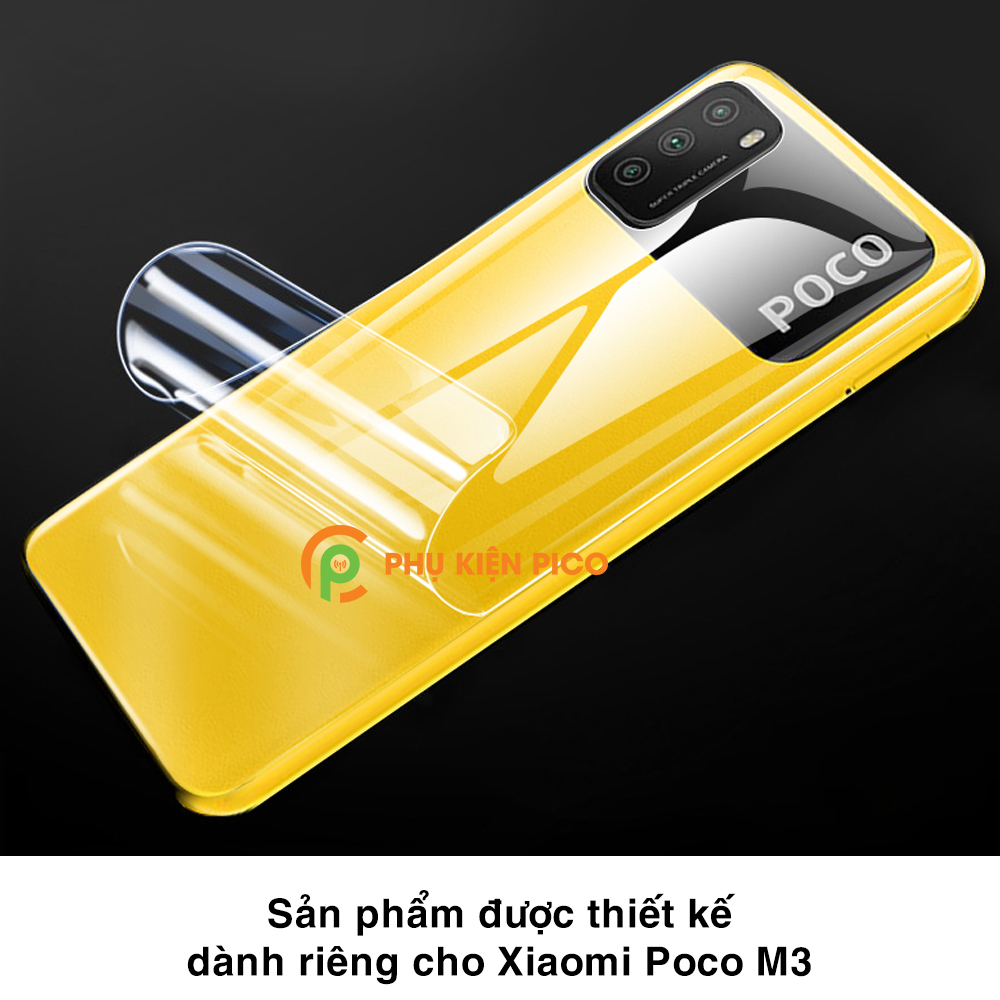 Dán màn hình Poco M3 và Dán lưng Xiaomi Poco M3 PPF cao cấp dẻo trong suốt – Combo 2