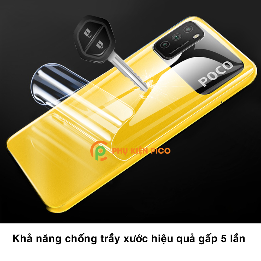 Dán màn hình Poco M3 và Dán lưng Xiaomi Poco M3 PPF cao cấp dẻo trong suốt – Combo 2