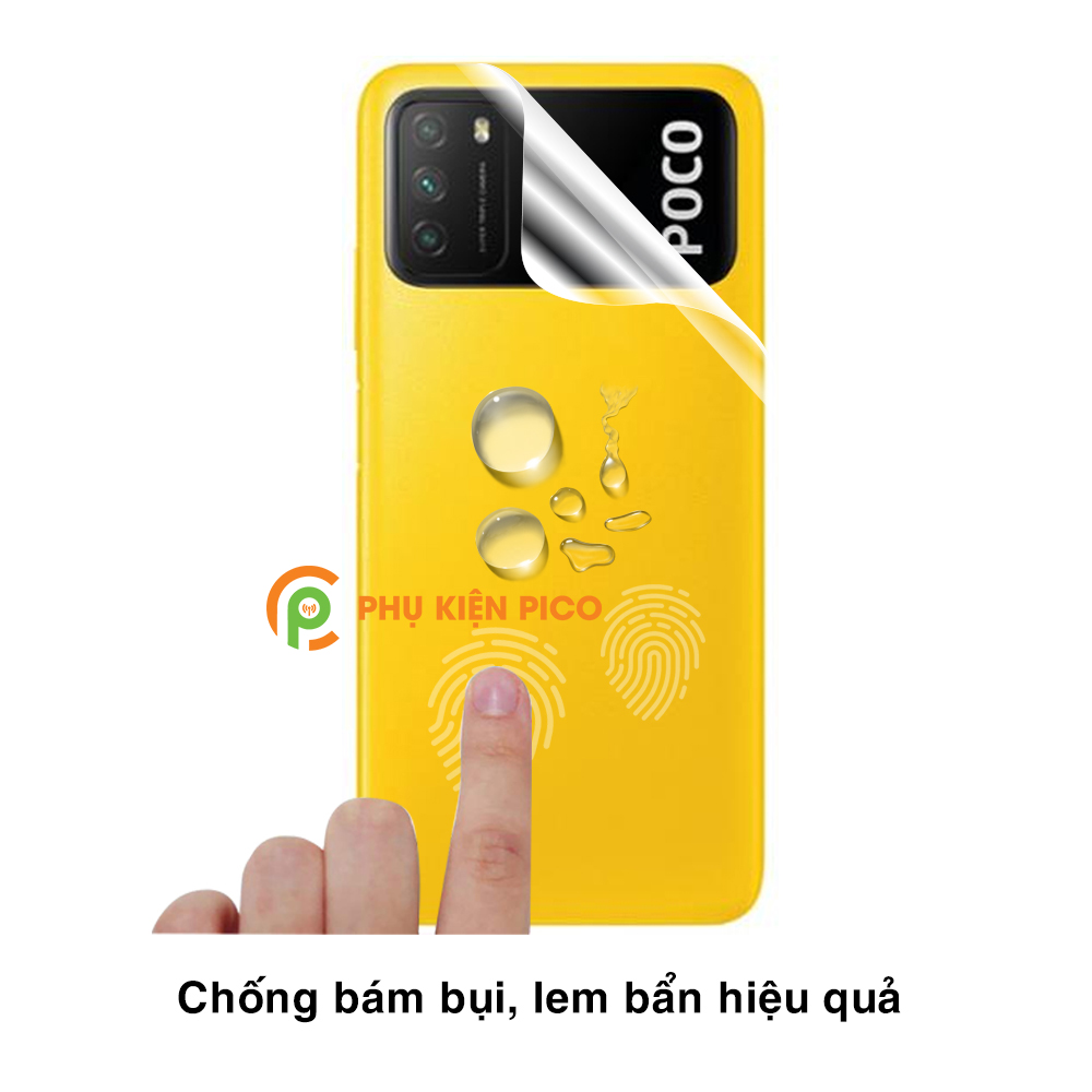 Dán màn hình Poco M3 và Dán lưng Xiaomi Poco M3 PPF cao cấp dẻo trong suốt – Combo 2