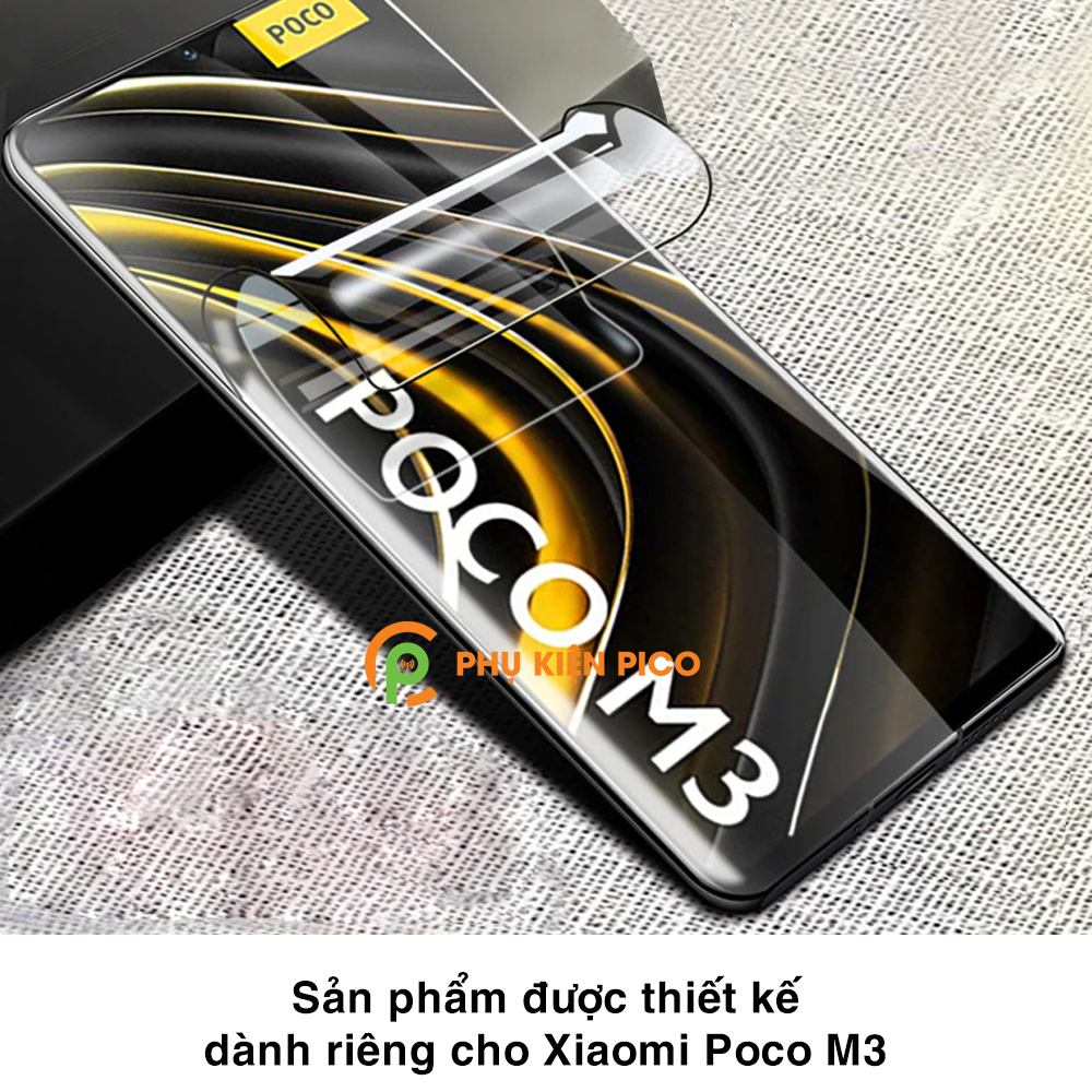 Dán màn hình Poco M3 và Dán lưng Xiaomi Poco M3 PPF cao cấp dẻo trong suốt – Combo 2