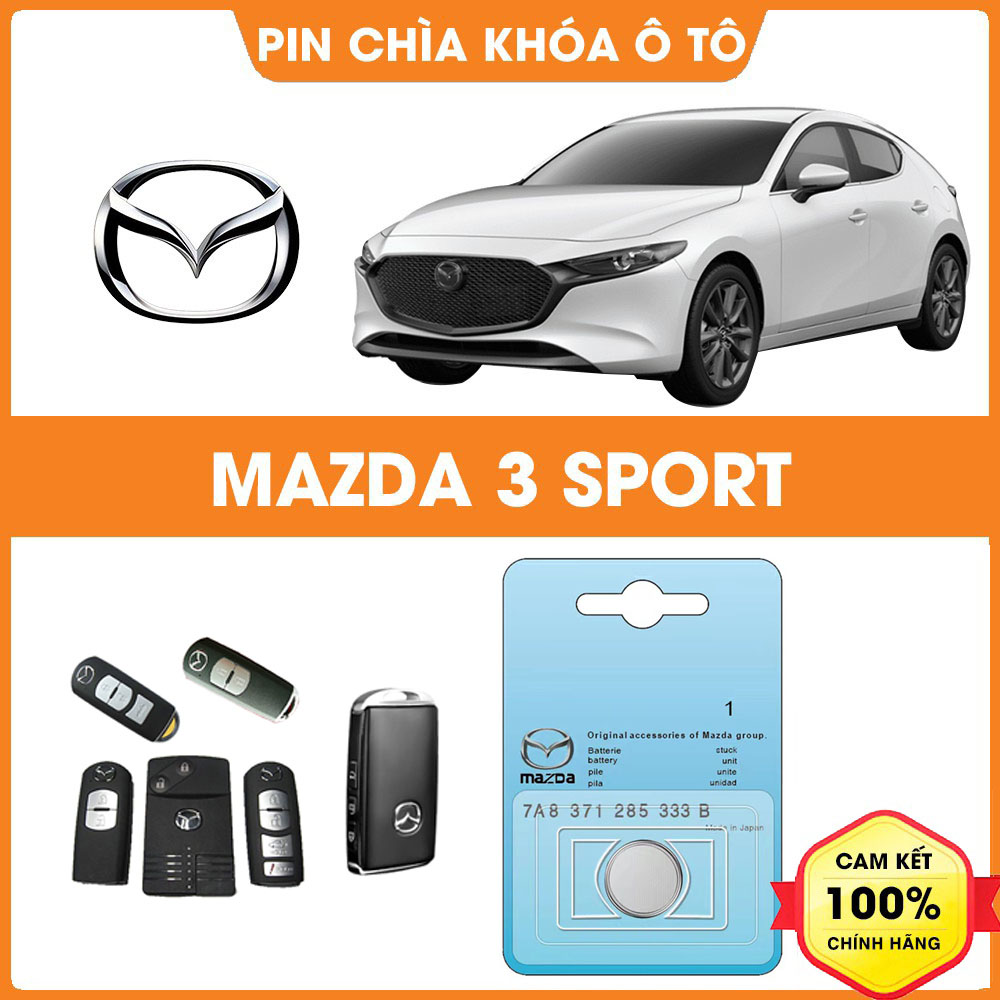 Pin chìa khóa ô tô Mazda 3 Sport chính hãng sản xuất theo công nghệ Nhật Bản – Pin chìa khóa Mazda 3 Sport