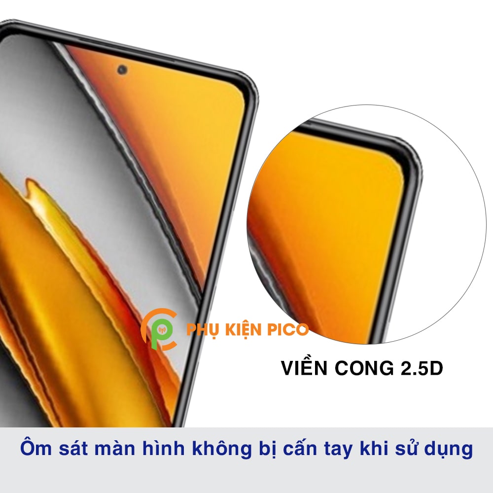 Cường lực Xiaomi Poco F3 full màn hình viền siêu mỏng chính hãng Nillkin Amazing CP+ Pro