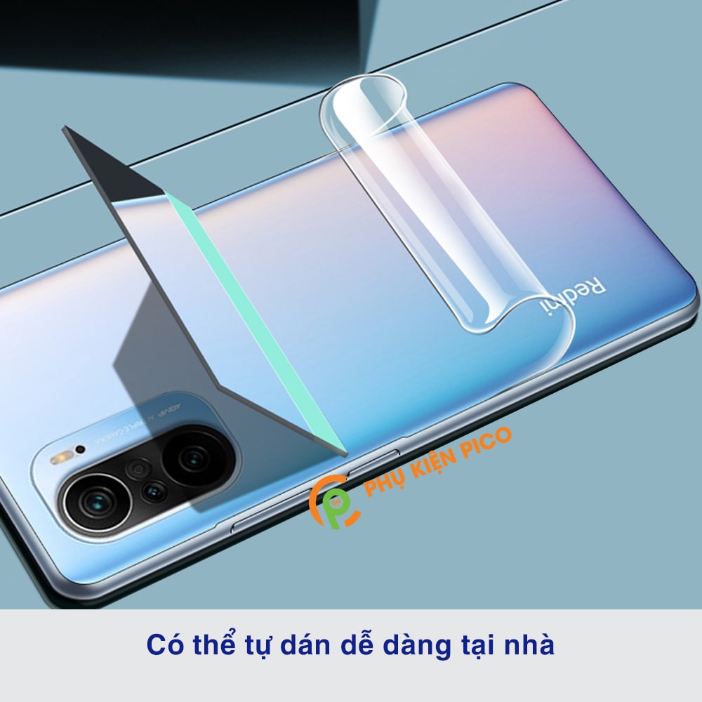 Dán lưng Xiaomi Redmi K40 Pro full mặt lưng dẻo trong suốt