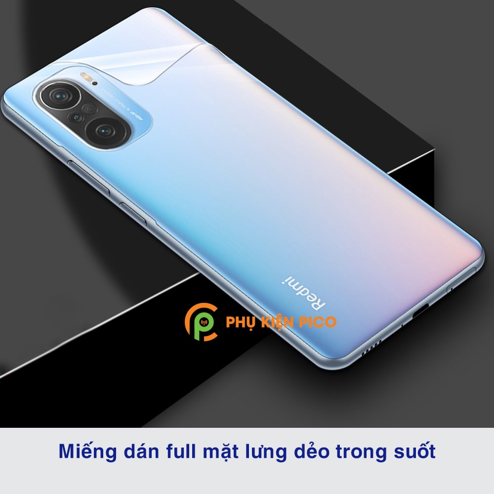 Dán lưng Xiaomi Redmi K40 Pro full mặt lưng dẻo trong suốt