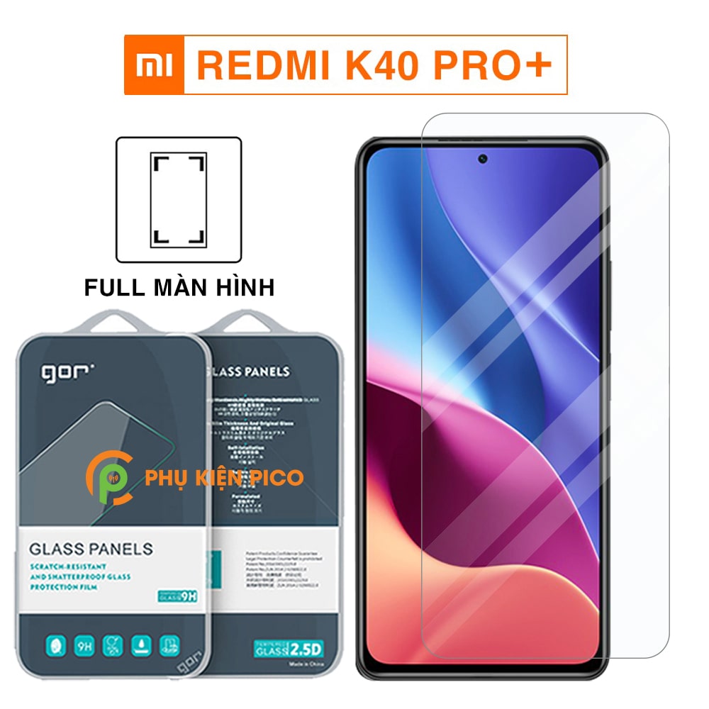 Kính cường lực Xiaomi Redmi K40 Pro+ full màn hình chính hãng Gor