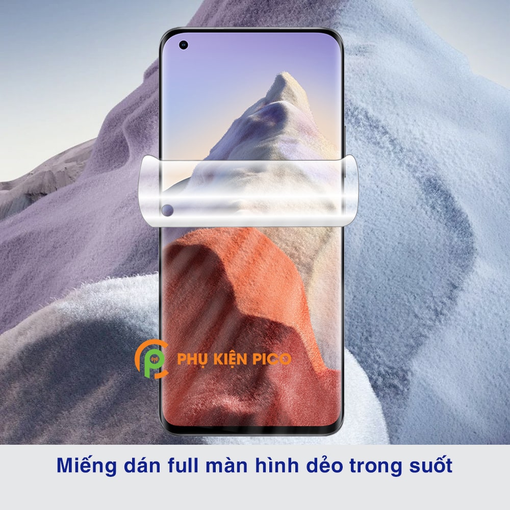 Dán màn hình Xiaomi Mi 11 Ultra full màn dẻo trong suốt