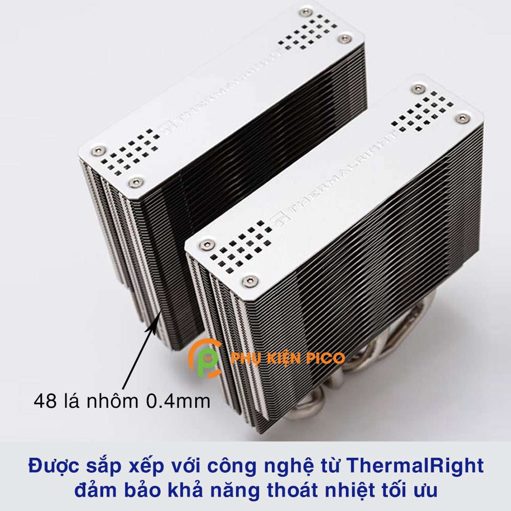 Quạt tản nhiệt CPU chính hãng Thermalright Frost Spirit FS140 4 ống mạ Nickel, tản tháp 2 quạt
