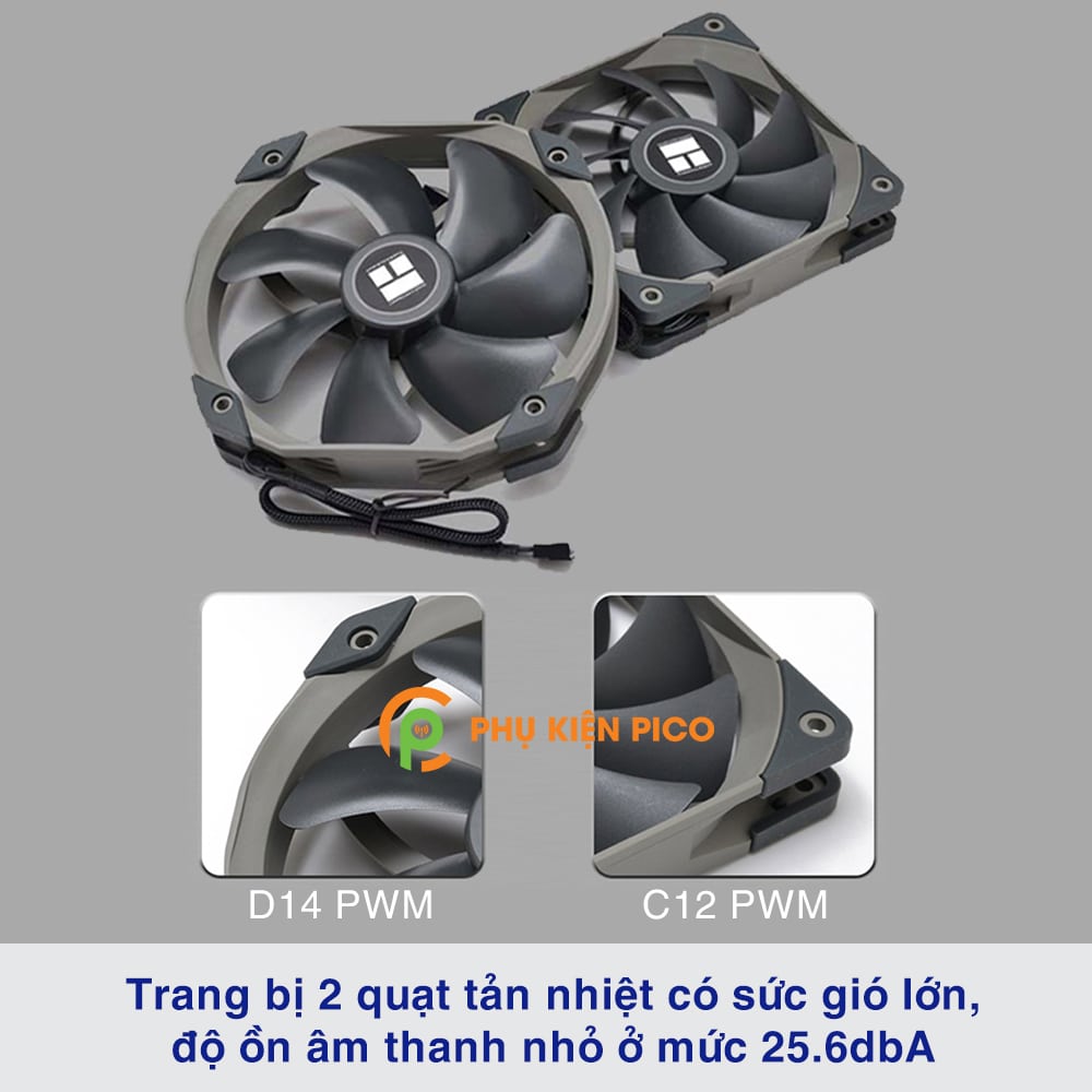 Quạt tản nhiệt CPU chính hãng Thermalright Frost Spirit FS140 4 ống mạ Nickel, tản tháp 2 quạt