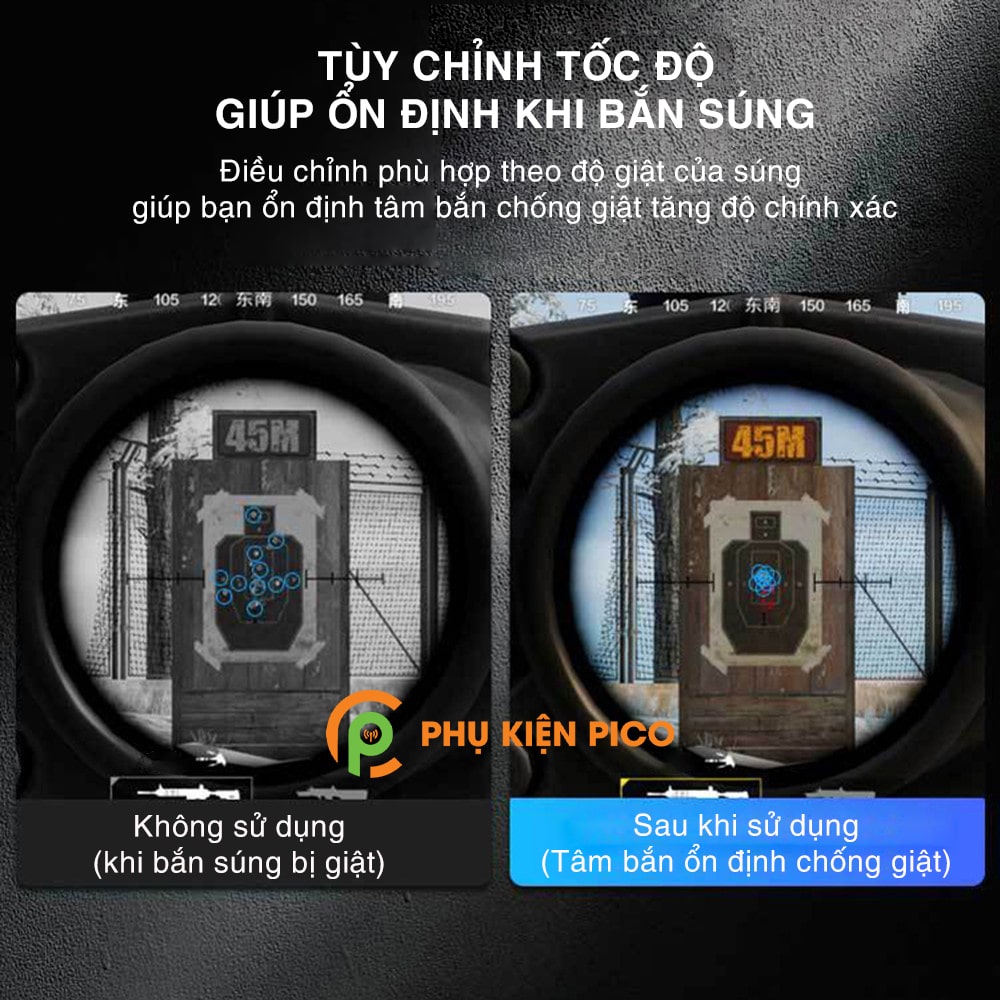 Nút Bắn PUBG Mobile Memo AK02 AUTO TAP 30 Nhịp/giây