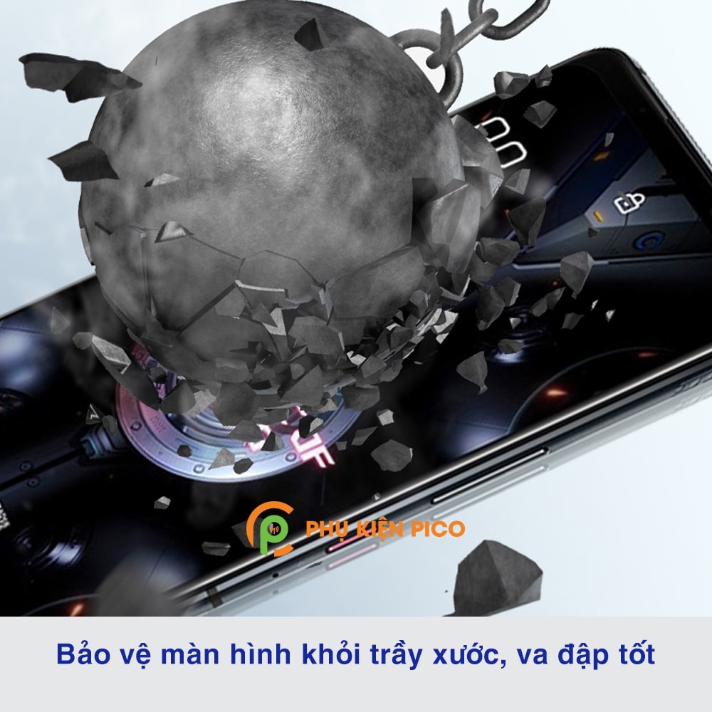 Kính cường lực Rog Phone 5 Pro full màn hình viền đen siêu mỏng Monqiqi