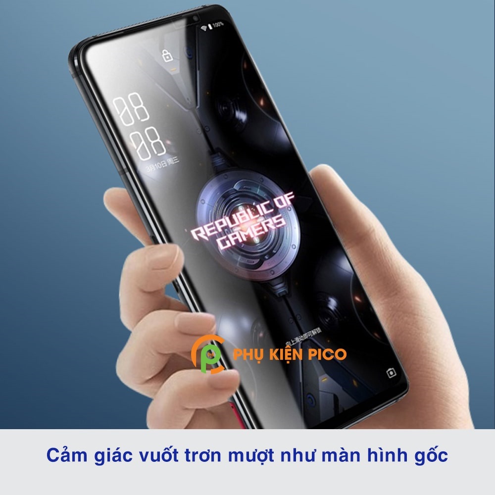 Kính cường lực Rog Phone 5 Pro full màn hình viền đen siêu mỏng Monqiqi