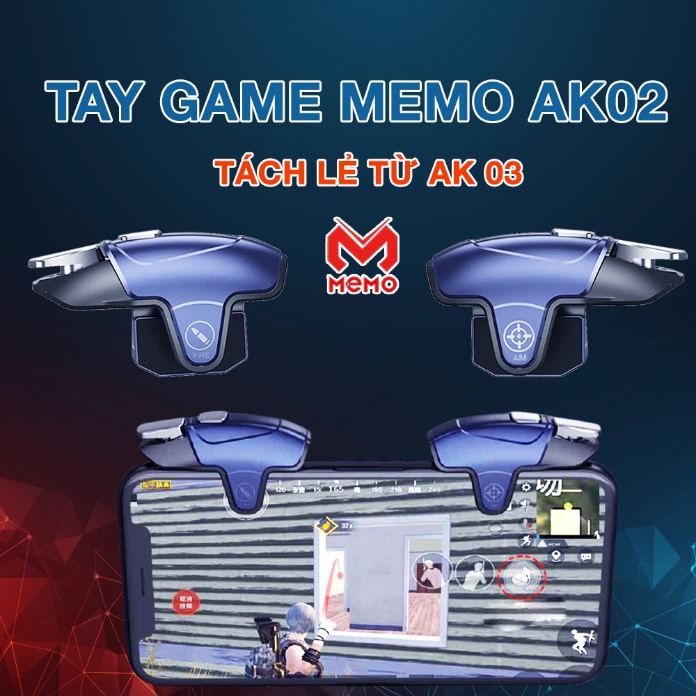 Nút Bắn PUBG Mobile Memo AK02 AUTO TAP 30 Nhịp/giây