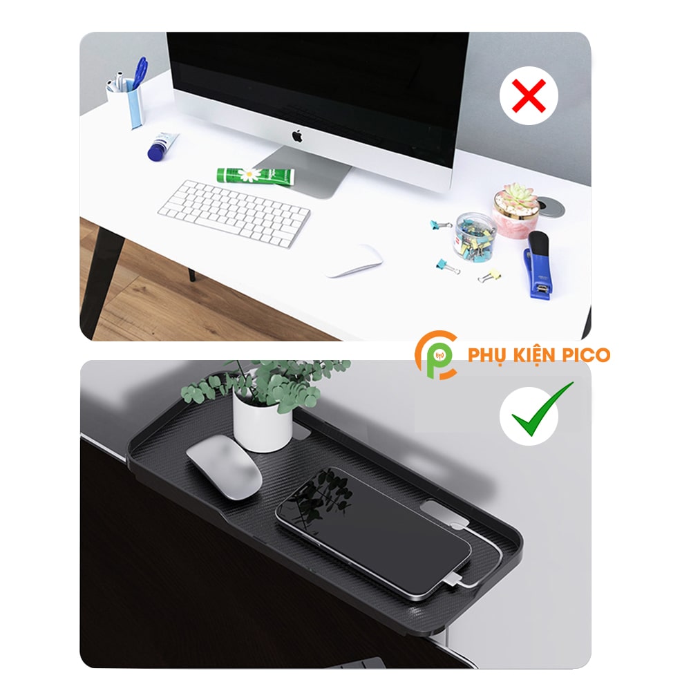 Kệ để đồ gác trên màn hình máy tính ,tivi đa năng, giá đỡ laptop