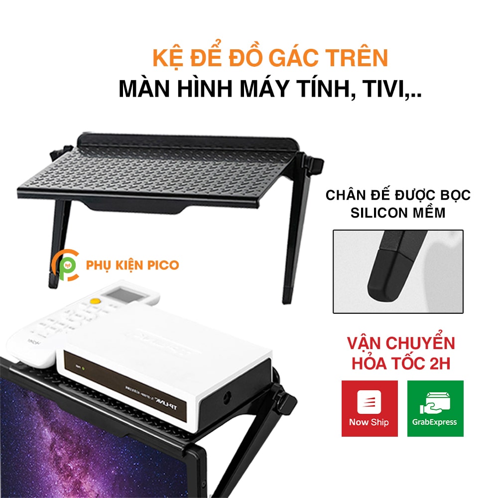 Kệ để đồ gác trên màn hình máy tính ,tivi đa năng, giá đỡ laptop