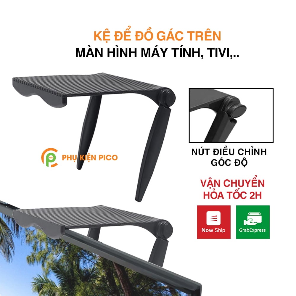 Kệ để đồ gác trên màn hình máy tính ,tivi đa năng, giá đỡ laptop