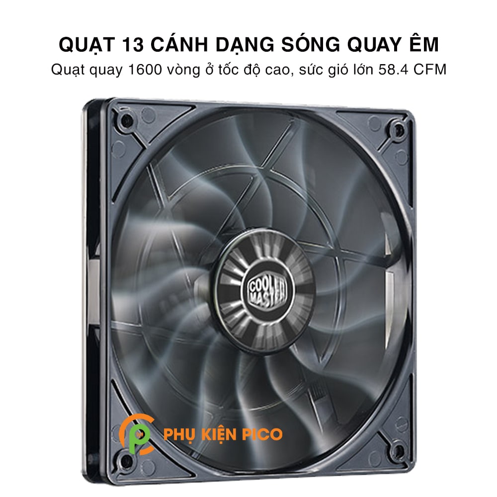 Quạt tản nhiệt case Cooler Master XtraFlo 120 Slim 12015 1600 RPM 58.4 CFM