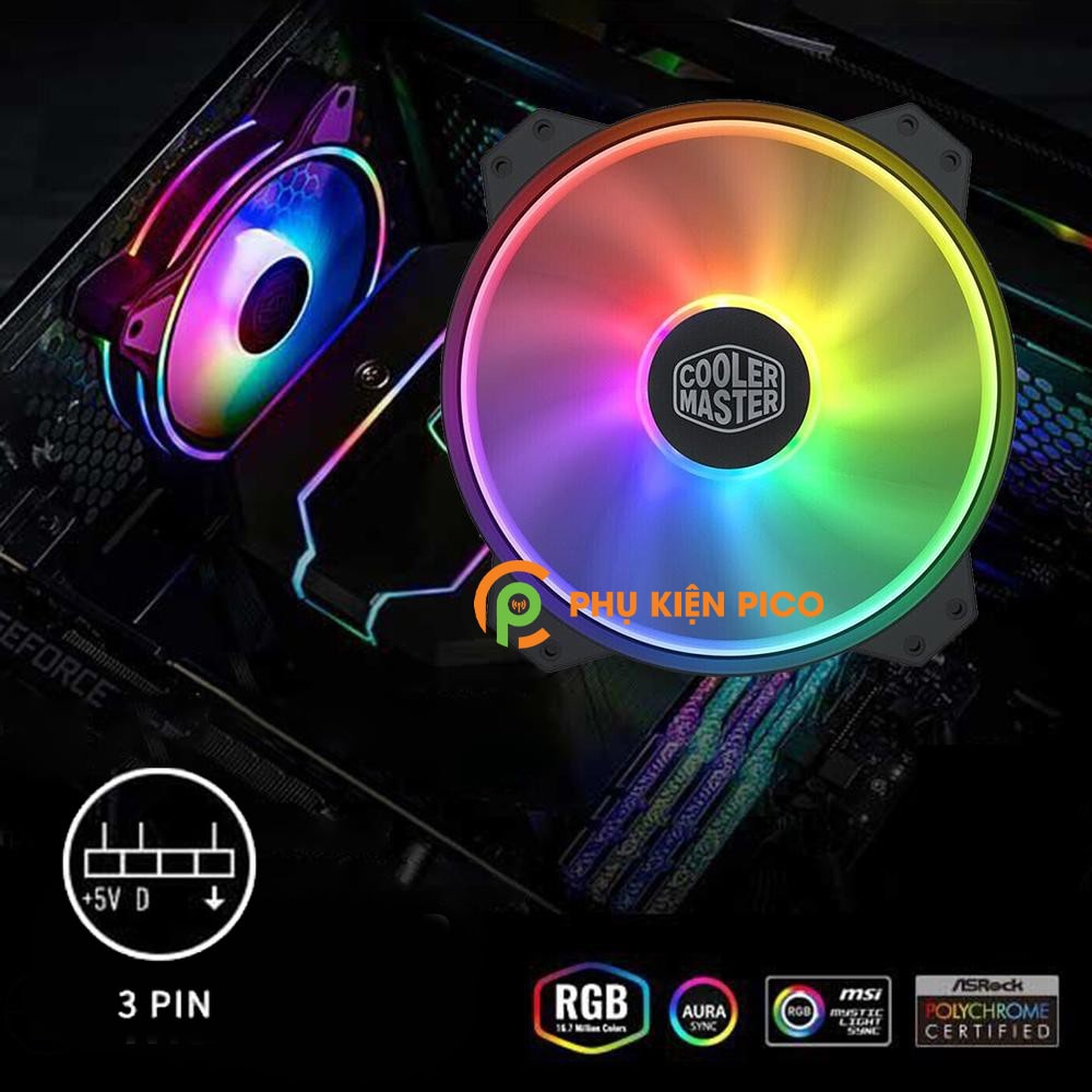 Quạt tản nhiệt Case Cooler Master MF200R ARGB 20CM