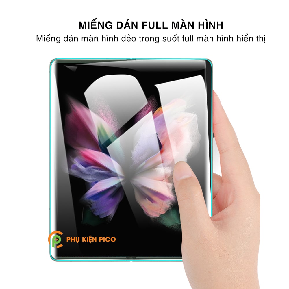 Dán màn hình Samsung Galaxy Z Fold 3 full màn hình chính dẻo trong suốt
