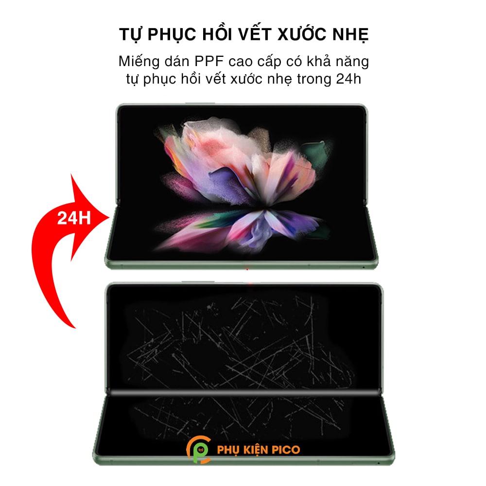 Dán màn hình Samsung Galaxy Z Fold 3 full màn hình chính dẻo trong suốt