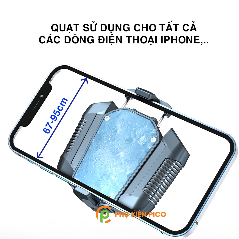 Quạt tản nhiệt điện thoại sò lạnh X3A Pro pin sạc 2000mAh