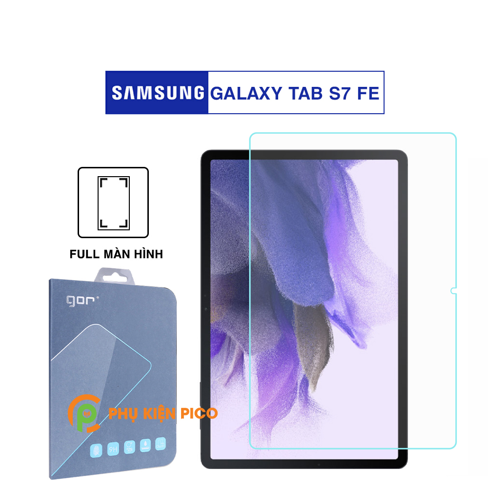 Kính cường lực Samsung Galaxy Tab S7 FE full màn hình chính hãng Gor
