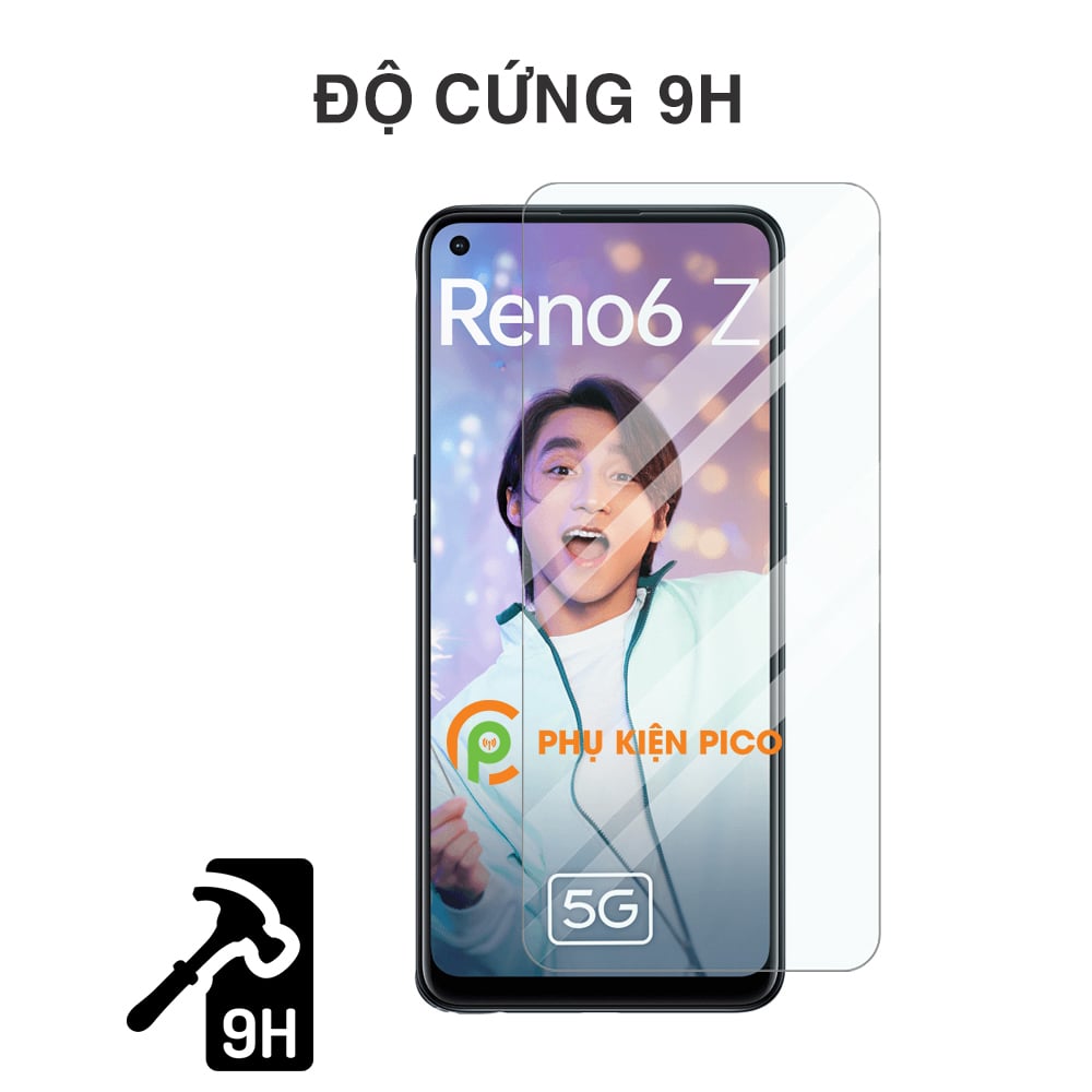 Kính cường lực Oppo Reno6 Z 5G full màn hình chính hãng Gor độ cứng 9H