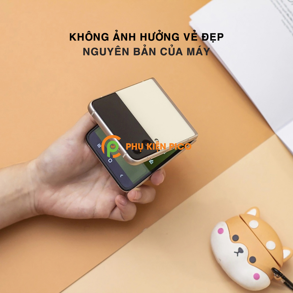 Dán mặt lưng và bản lề Samsung Galaxy Z Flip 3 5G PPF cao cấp dẻo trong suốt