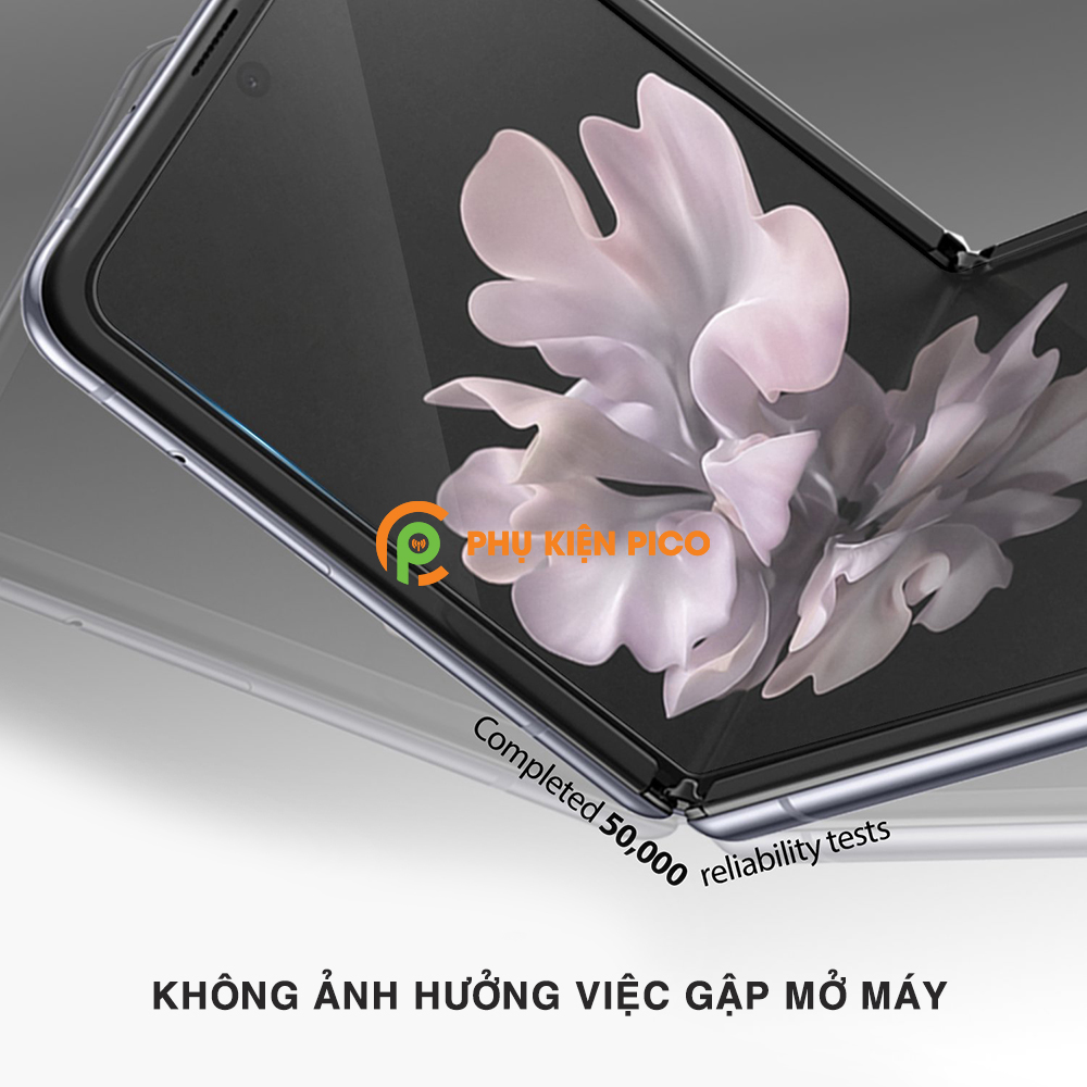 Dán mặt lưng và bản lề Samsung Galaxy Z Flip 3 5G PPF cao cấp dẻo trong suốt